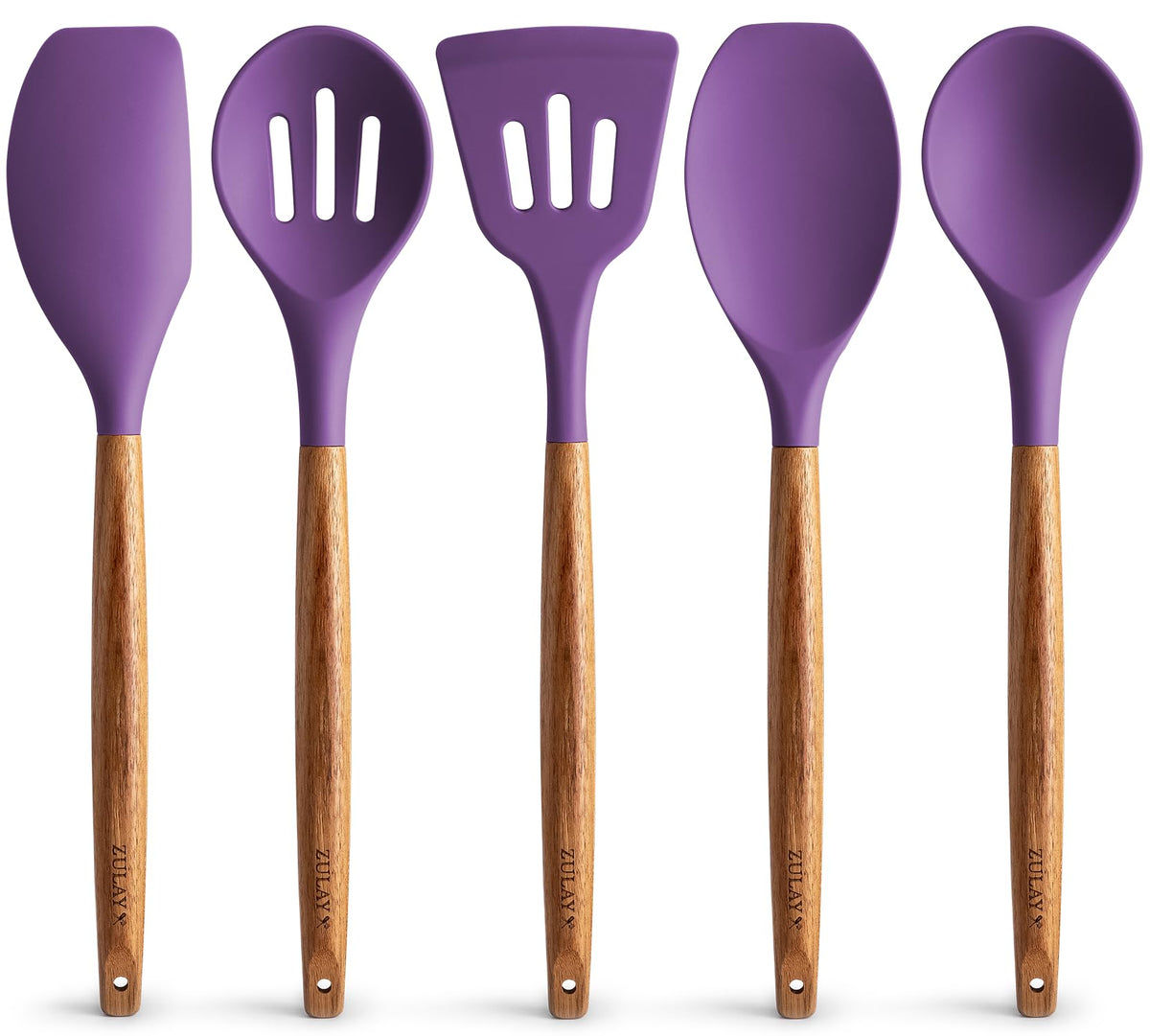 Zulay Kitchen 5 Piece Silicone Utensil Set
