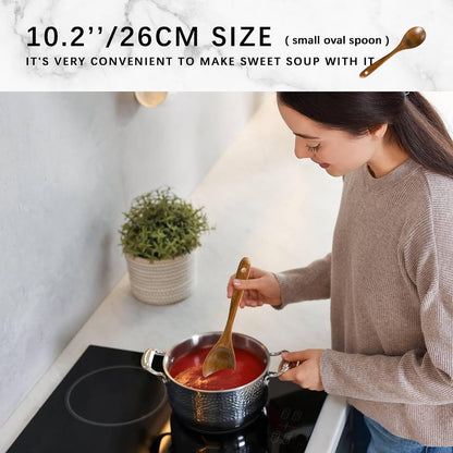 Wooden Spoons for Cooking, 10-Piece Acacia Wood Cooking Utensil Set