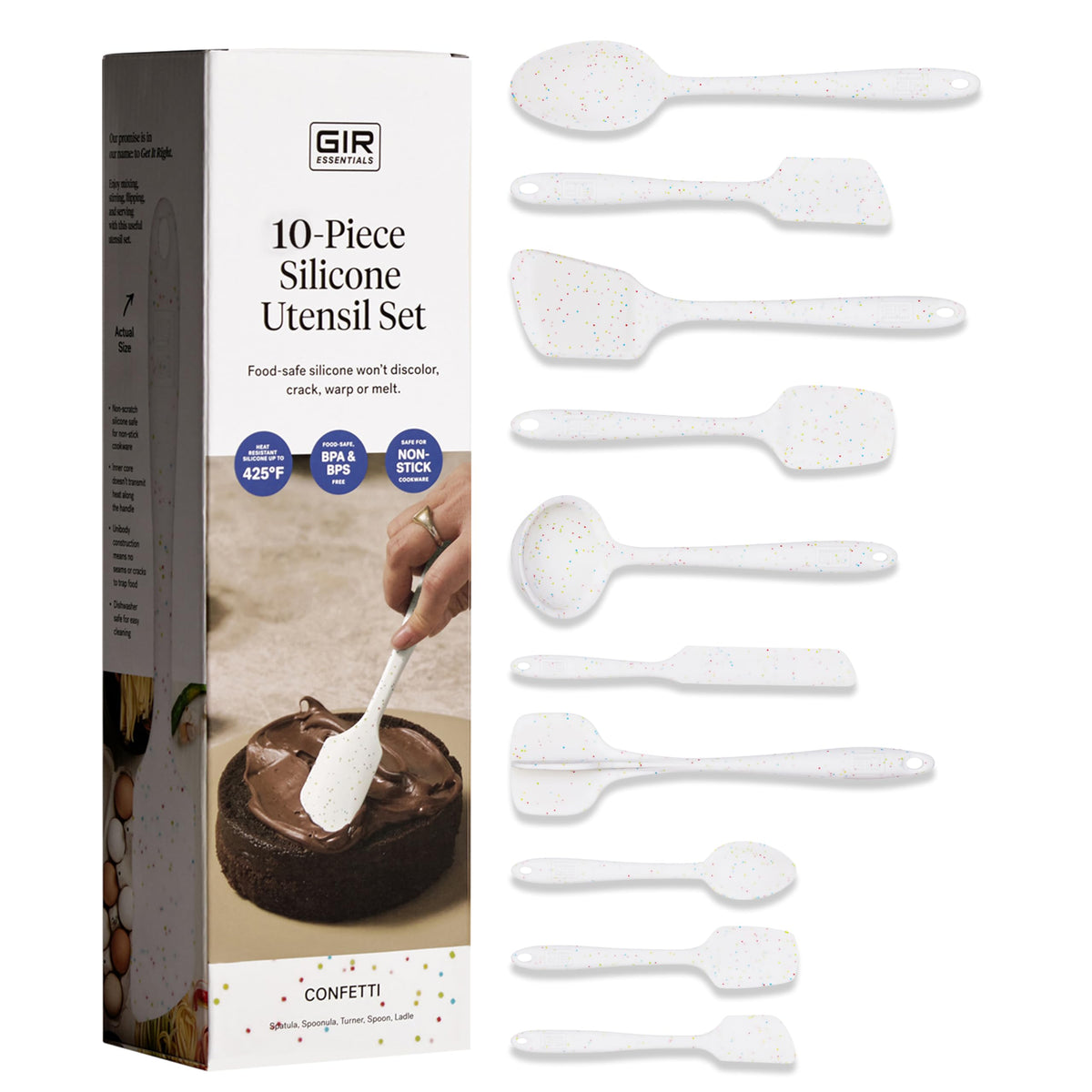 GIR: 5-Piece Silicone Essentials Kitchen Utensils Set – Royal Blue