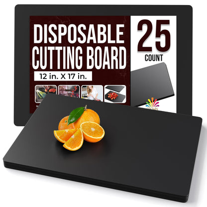 Crown Display 50 Count Premium Quality Disposable Cutting Boards ~10 Inch X 13.5 Inch Disposable Sheets For Kitchen And Commercial Use ~ Patent Pending ~ Recyclable Disposable Cutting Board Sheets