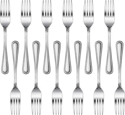 New Star Foodservice Bead Pattern 18/0 Stainless Steel Bouillon Spoon, 6.3-Inch, Set of 12, Commercial Grade