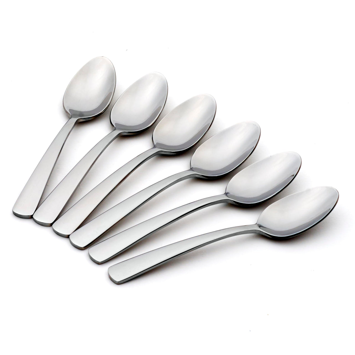Oneida Aptitude Soup Spoons Silverware Set for 6, Flatware