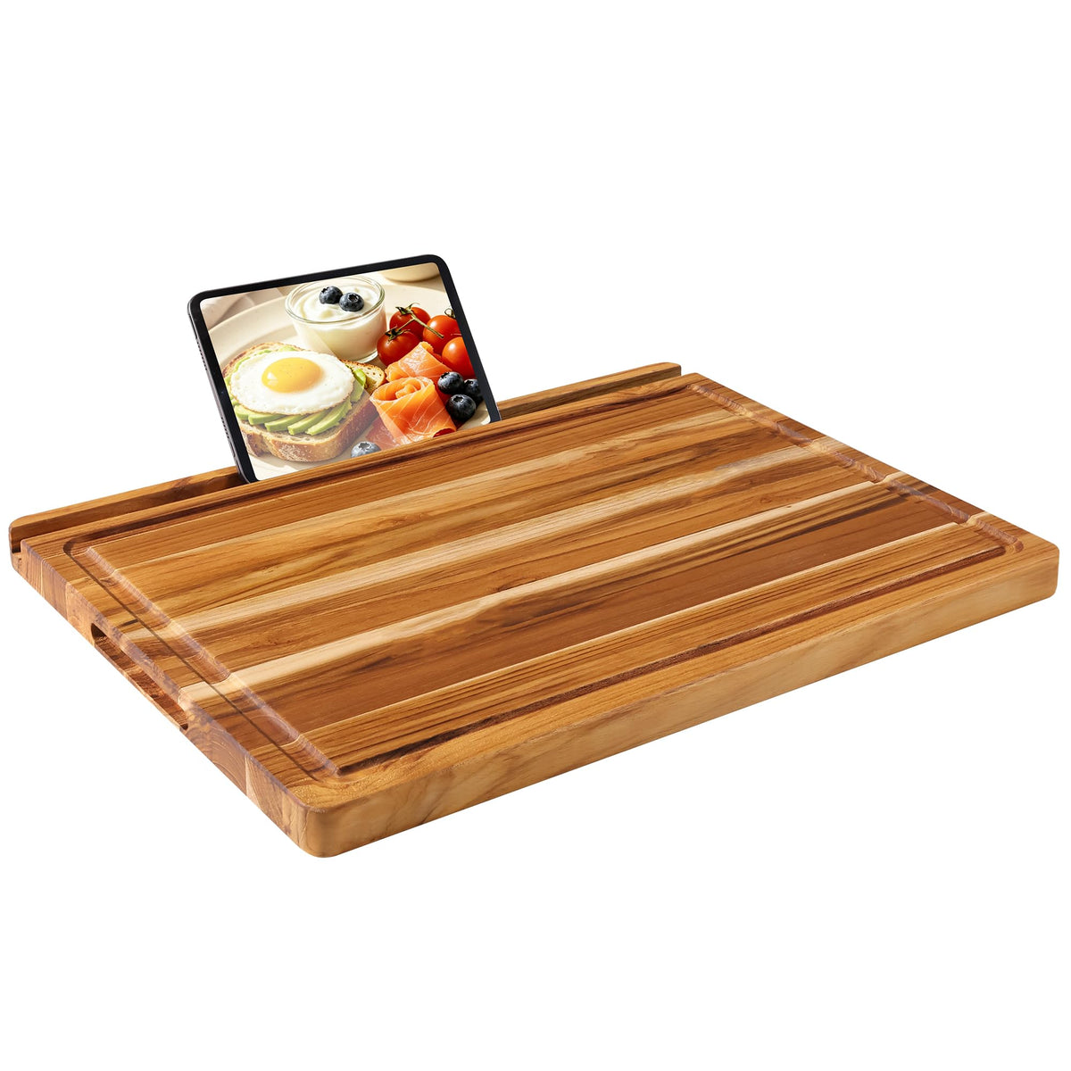 3 Pack Teak Cutting Boards for Kitchen Wood Wooden Cutting Boards Non Toxic