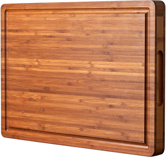 Allsum Extra Thick Wood Cutting Board for Kitchen, Reversible and Durable