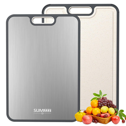Titanium Cutting Board for Kitchen, Pure Titanium/PP, Size 16”×11”