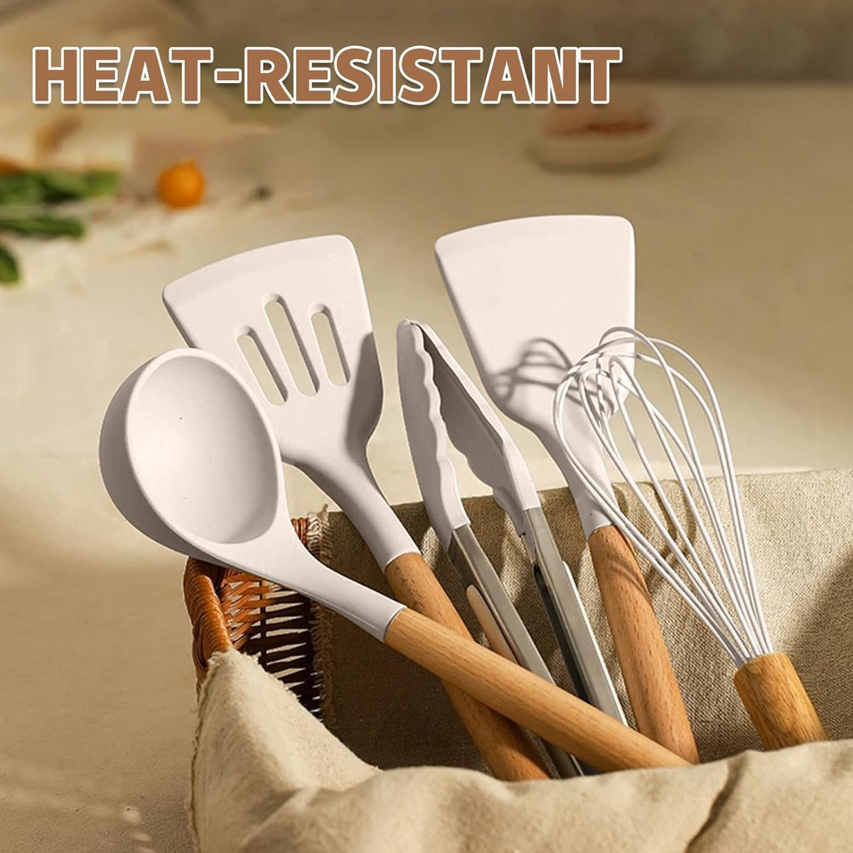 Umite Chef Food Grade Thickened Silicone (Stainless Steel Core) Kitchen Gadgets Tools Set - Kitchen Cooking Utensils Set, Heat Resistant Kitchen Spatula Tools Set