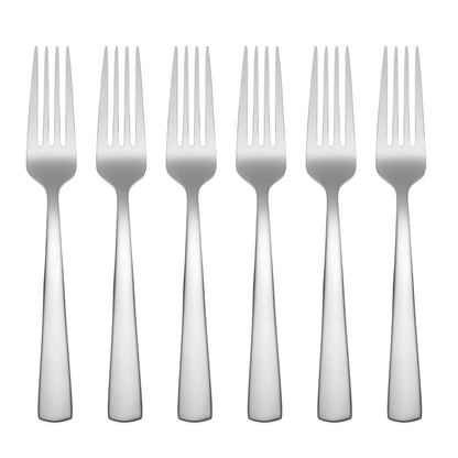 Oneida Aptitude Soup Spoons Silverware Set for 6, Flatware