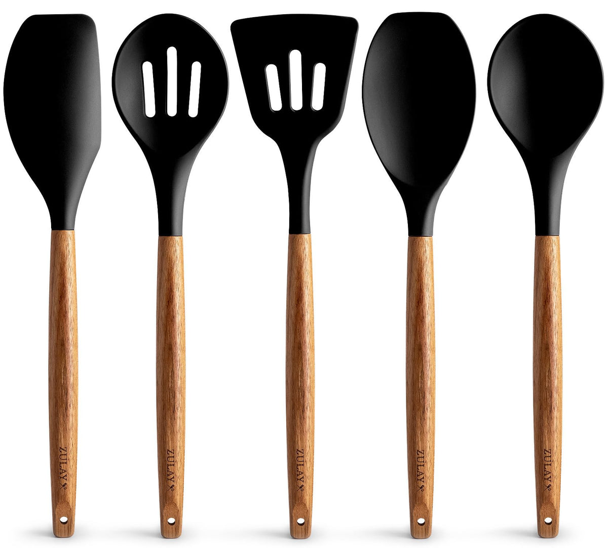 Zulay Kitchen 5 Piece Silicone Utensil Set