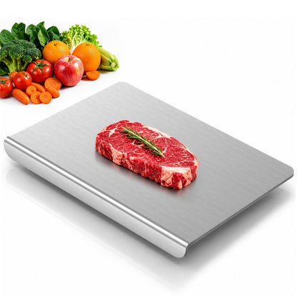Titanium Cutting Boards for Kitchen, Non-Toxic Pure Titanium Chopping & Kneading Board with Cutting Mat, Dishwasher Safe for Meat, Fruit, Vegetables & Bread,20 * 16