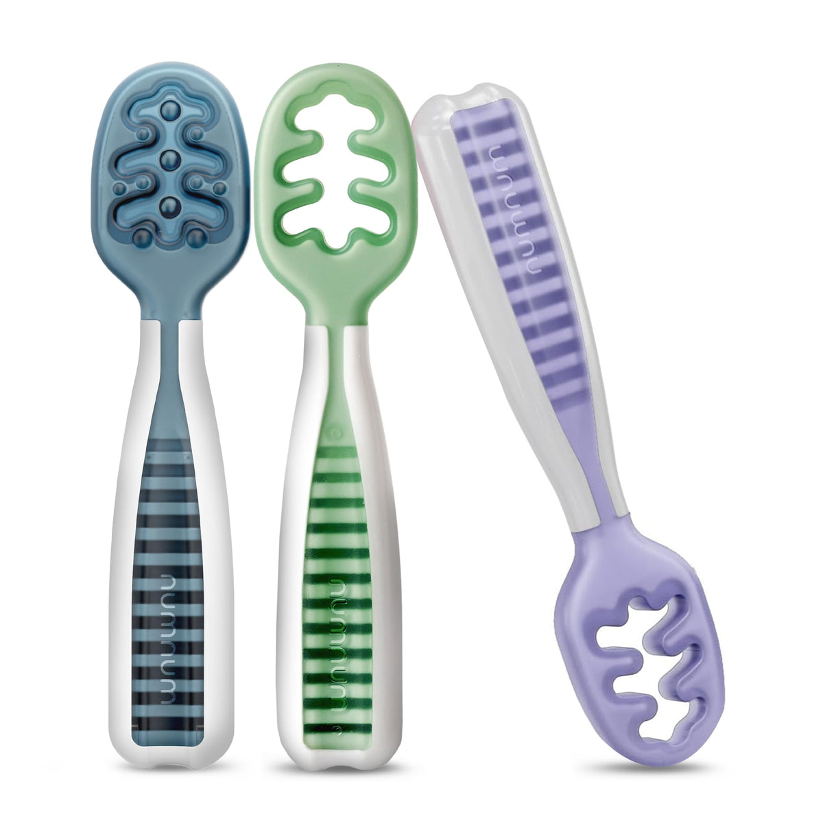 NumNum Baby Spoons Self Feeding 6 Months, 6-Pack Rainbow