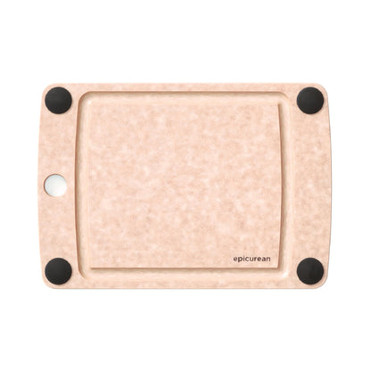 Epicurean All-In-One Cutting Board with Non-Slip Feet and Juice Groove, 17.5" × 13", Natural/Black