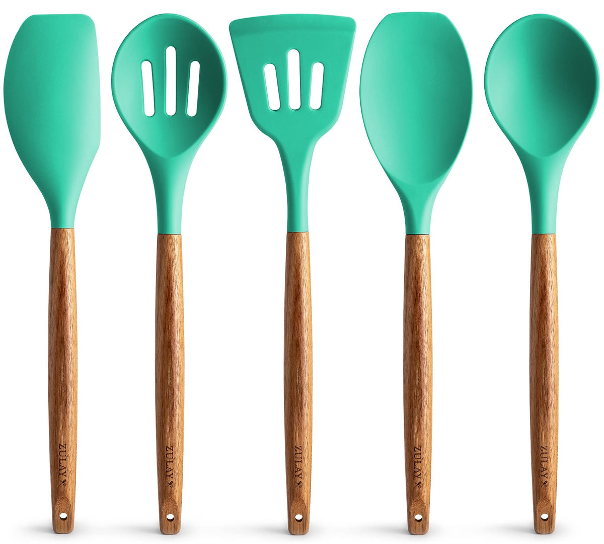 Zulay Kitchen 5 Piece Silicone Utensil Set