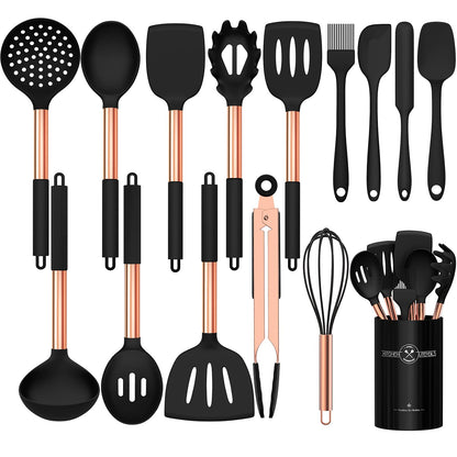 Umite Chef Kitchen Utensil Set, 15pcs Silicone Cooking Utensils
