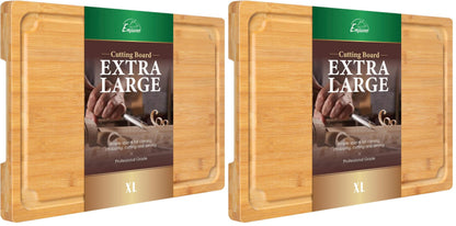 Empune Extra Large Cutting Board, 17.6" Bamboo Cutting Boards for Kitchen