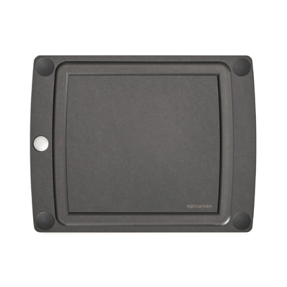 Epicurean All-In-One Cutting Board with Non-Slip Feet and Juice Groove, 17.5" × 13", Natural/Black