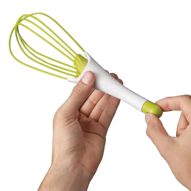 Kitchen Twist Whisk,  Plastic Flat Balloon Whisk Thick Wire Egg Frother Beater Non Stick Cookware For Cooking Blending Whisking Stirring-green