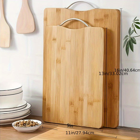 The Natural Bamboo Cutting Board Is An Indispensable Item In The Home Kitchen. It Is Moisture-proof, Mold-proof, Durable And Easy to Clean. It Is A Great Helper In The Kitchen for Cooking.