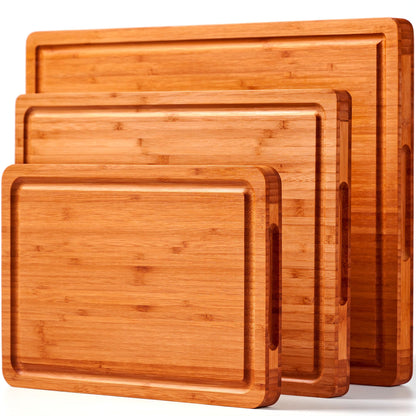 Allsum Extra Thick Wood Cutting Board for Kitchen, Reversible and Durable