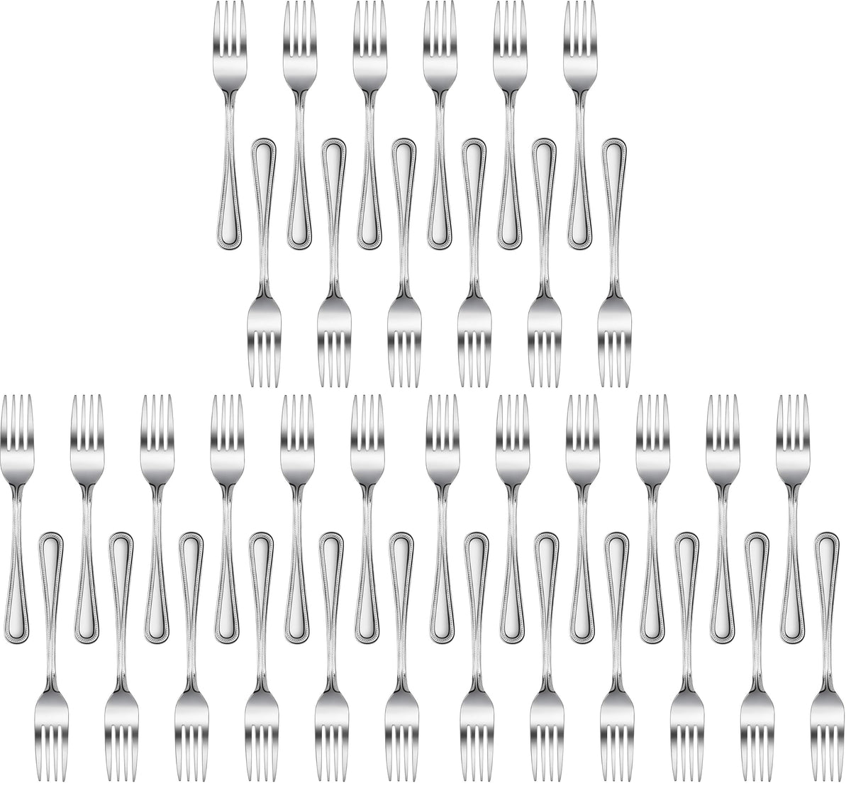 New Star Foodservice Bead Pattern 18/0 Stainless Steel Bouillon Spoon, 6.3-Inch, Set of 12, Commercial Grade