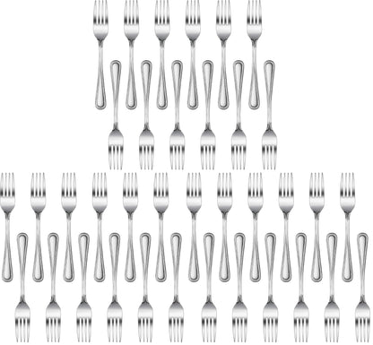 New Star Foodservice Bead Pattern 18/0 Stainless Steel Bouillon Spoon, 6.3-Inch, Set of 12, Commercial Grade