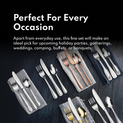 New Star Foodservice Bead Pattern 18/0 Stainless Steel Bouillon Spoon, 6.3-Inch, Set of 12, Commercial Grade