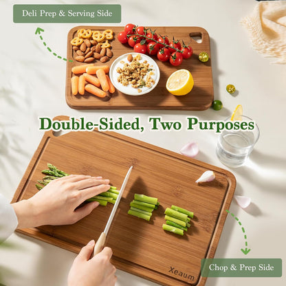 Bamboo Cutting Board 3-Piece Wooden Cutting Board for kitchen