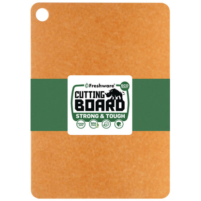 Freshware Wood Cutting Boards for Kitchen, Dishwasher Safe, Medium 12" x 9" and Large, 15" x 11.25", Set of 2, Natural
