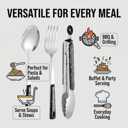 Stainless Steel Metal Serving Utensils Set