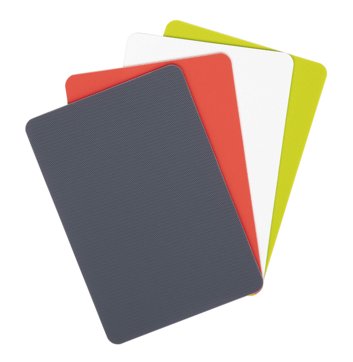 Dexas Heavy Duty Grippmat Flexible Cutting Board Set of Four, 11.5 x 14 inches, Blue, Green, Yellow and Red,6554PK