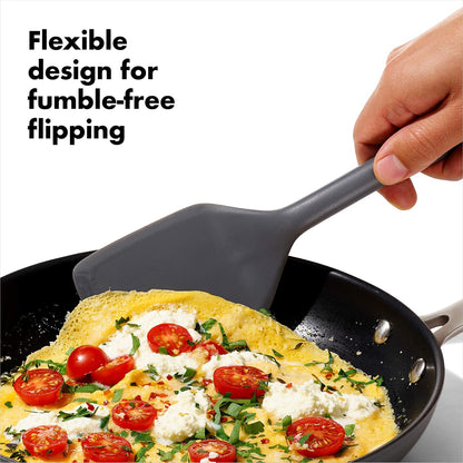OXO Good Grips 3-Piece Silicone Utensil Set, Gray, One size