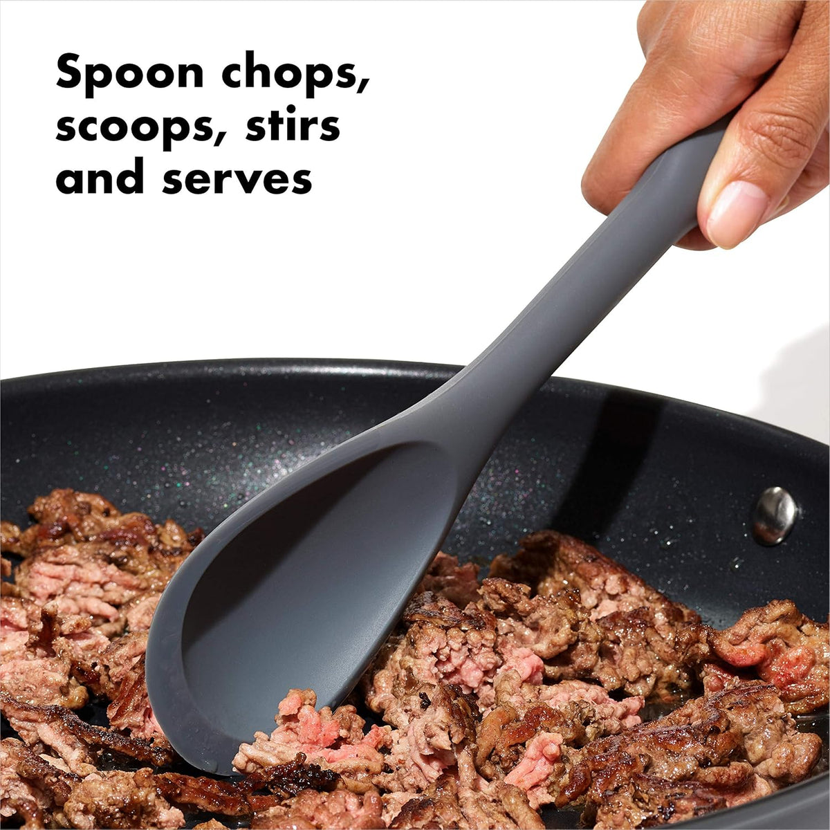OXO Good Grips 3-Piece Silicone Utensil Set, Gray, One size