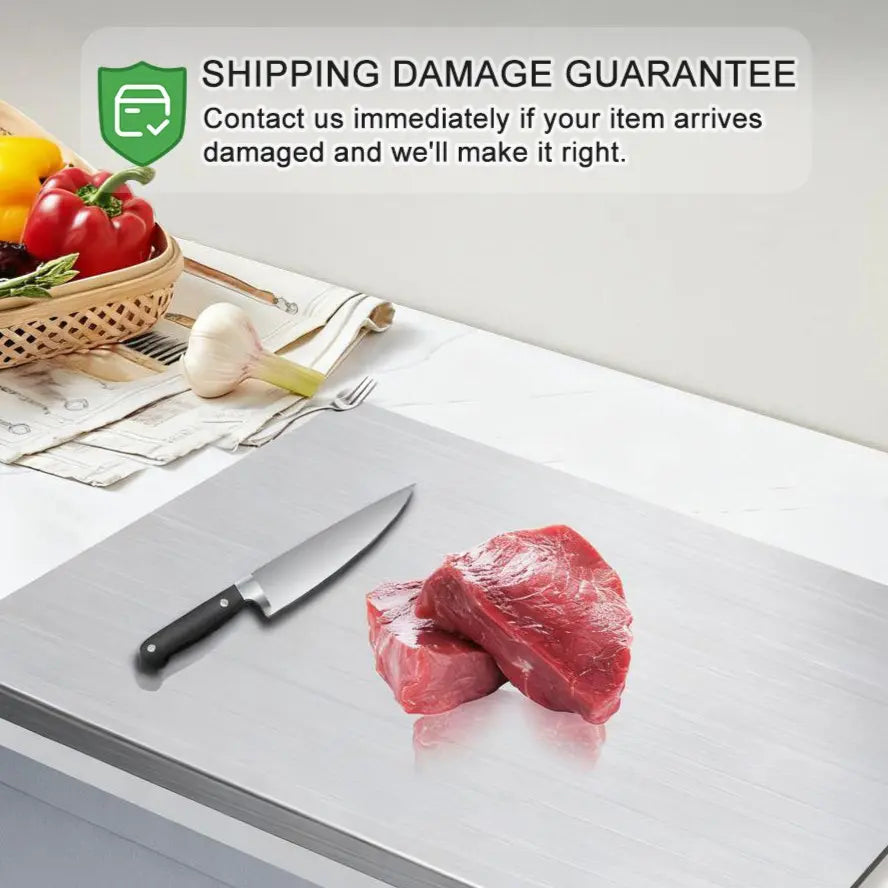 Stainless Steel Chopping Board, Non-slip Kitchen Chopping Board, Kitchen Cutting Board, Kitchen Accessories, Household Kitchen Gadgets #4th of july accessories,home essentials,sohochic