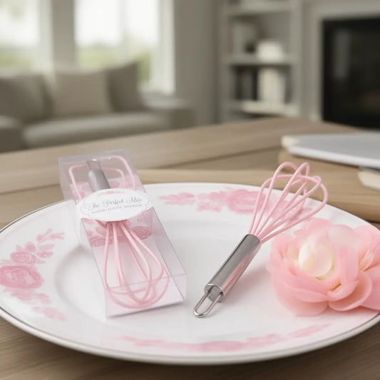 Kate Aspen 13059PK Pink Kitchen Whisk, Metal Handle, Whisk Shape for Cooking Use, Classic