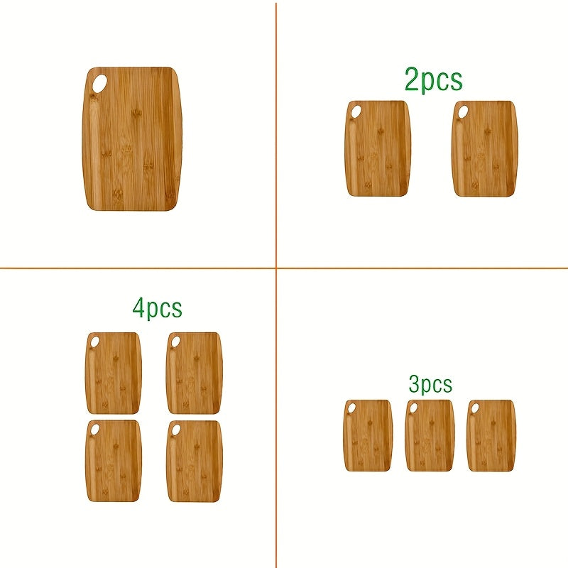 High-Quality Bamboo Kitchen Cutting Board, Perfect Size for Easy Portability, Ideal for Outdoor Picnics, Oval Hole Design for Convenient Hanging and Organization