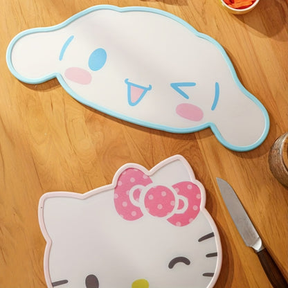 Sanrio Authorized, Cute Cartoon Double-Sided Cutting Board, Adorable Cartoon Kitchen Vegetable And Fruit Board, Cute Cinnamonroll Board, Kuromi Cute Board, Hello Kitty Cute Fruit Board, Adorable Kitchen Additions