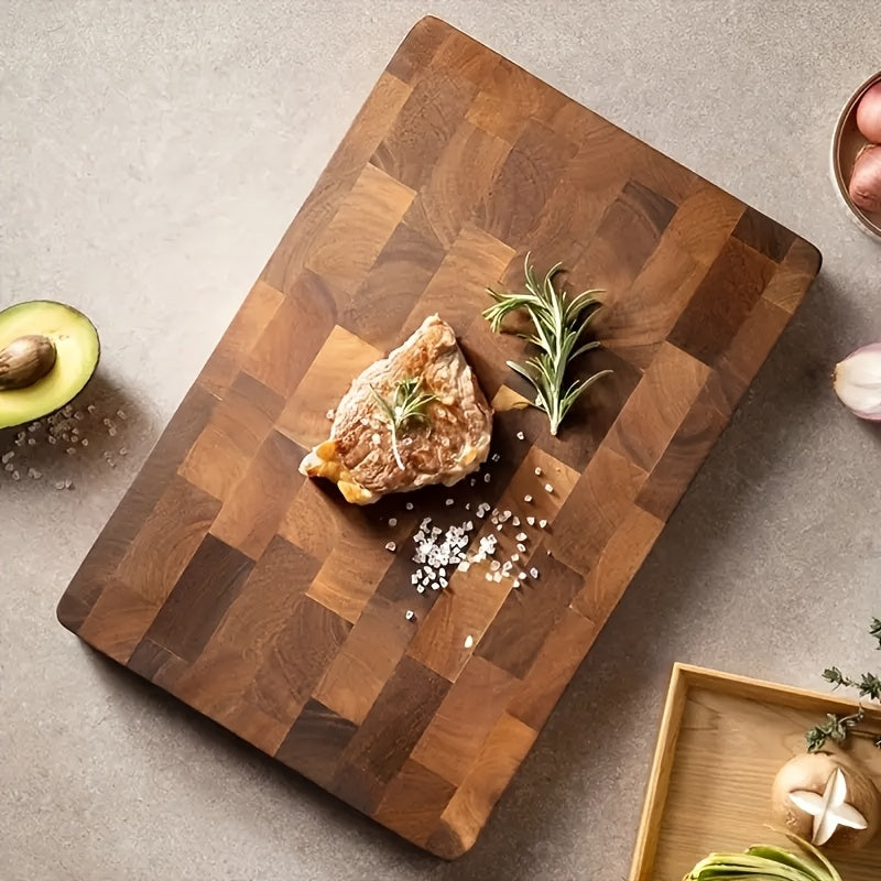 3pcs Set - High Quality Wooden Cutting Board Set, Safe And Harmless, Durable Wooden Blocks, Suitable for Meat, Cheese, Bread, Vegetables, Fruits, Ideal Kitchen Utensils, Perfect Family Gifts, Suitable for Home And Dormitory Use