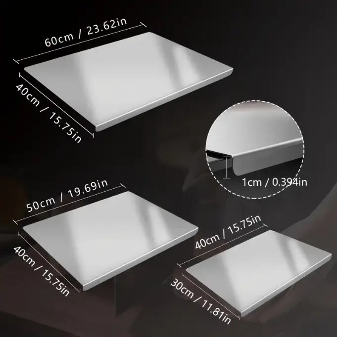 Stainless Steel Chopping Board, Non-slip Kitchen Chopping Board, Kitchen Cutting Board, Kitchen Accessories, Household Kitchen Gadgets #4th of july accessories,home essentials,sohochic